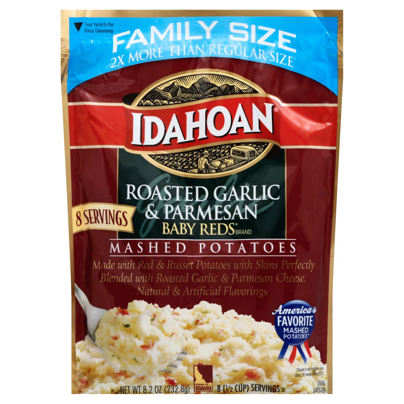 Idahoan Baby Reds Roasted Garlic Parmesan Mashed Potatoes Family Size