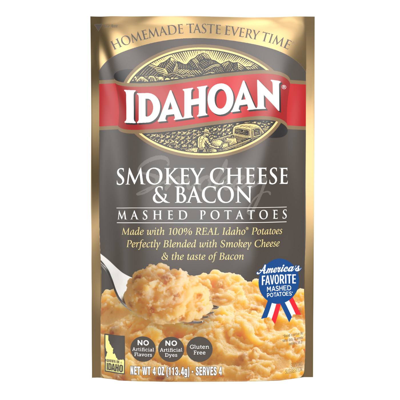 Idahoan Smokey Cheese & Bacon Mashed Potatoes; image 1 of 4