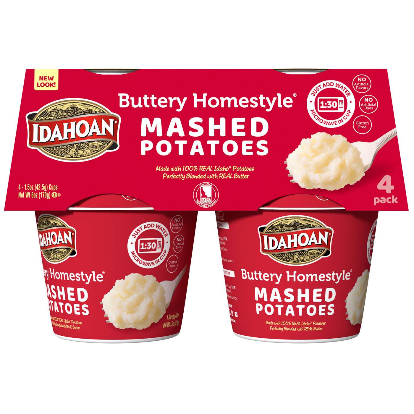 Idahoan Family Size Roasted Garlic Mashed Potatoes - Shop Pantry Meals at  H-E-B