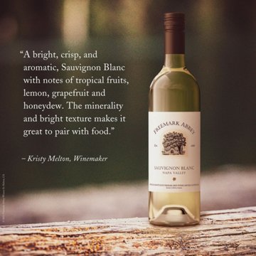 Freemark Abbey Sauvignon Blanc White Wine, 750 mL