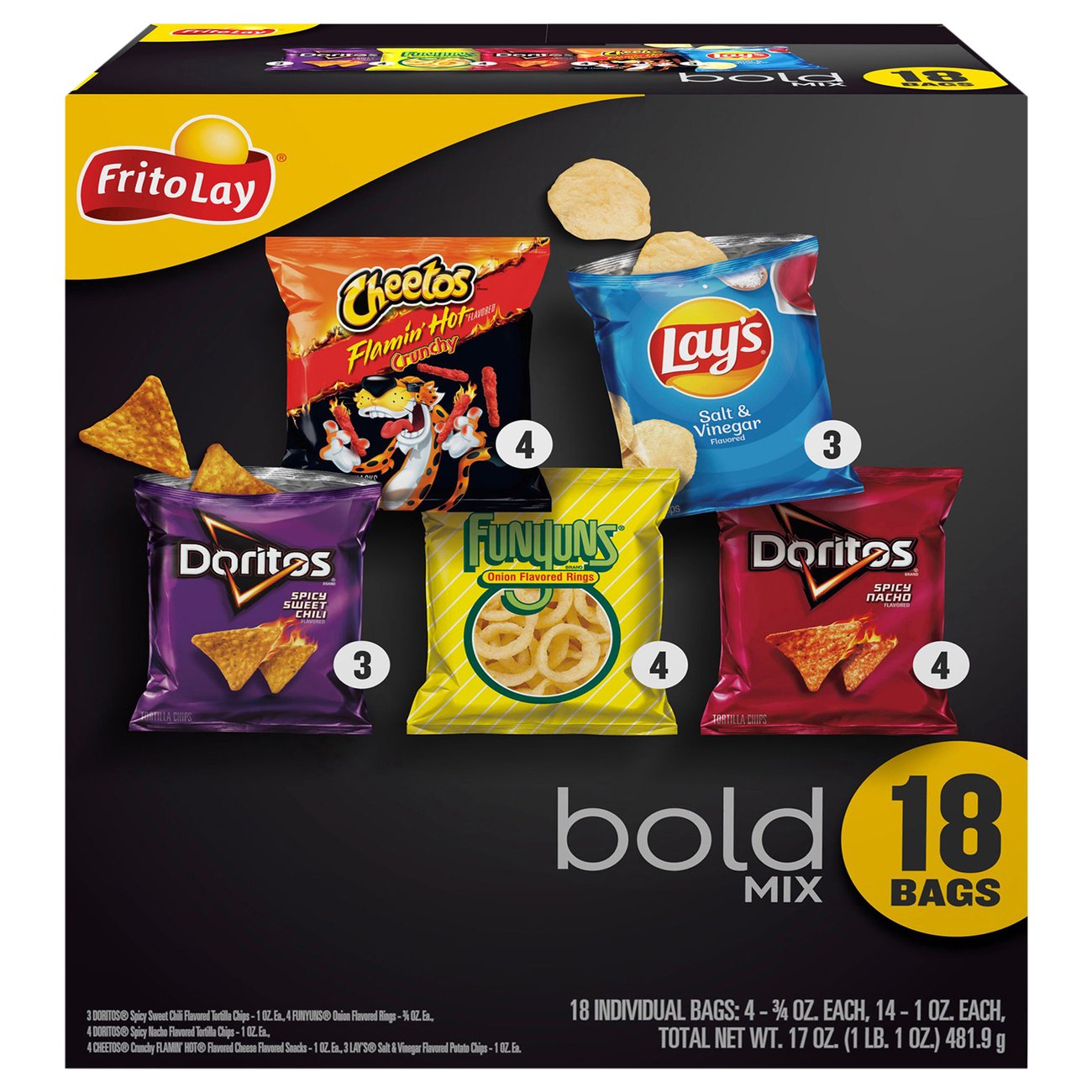 Frito Lay Bold Mix Variety Pack Chips Shop Chips at HEB