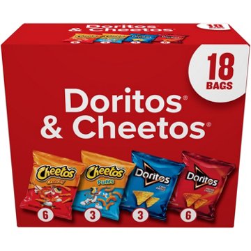 Frito Lay Doritos & Cheetos Mix Chips Multipack Bags