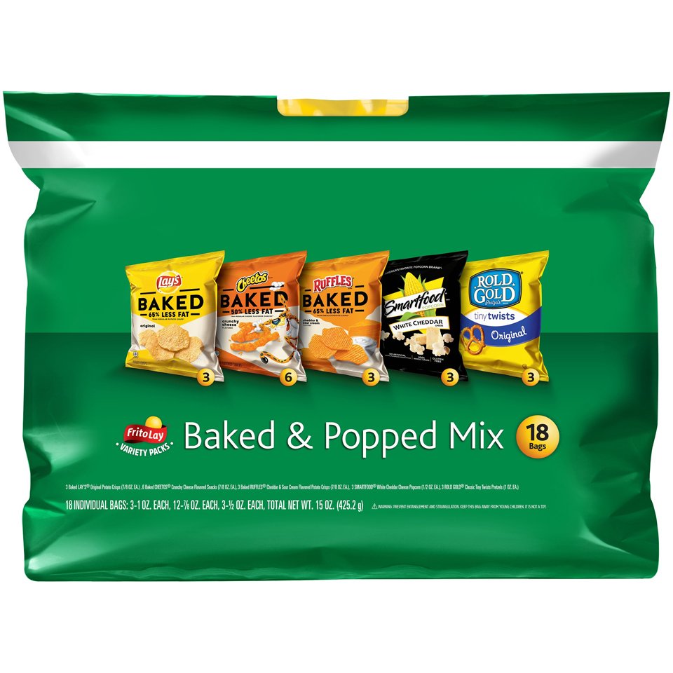 Frito Lay Baked & Popped Mix Multipack - Shop Chips At H-E-B