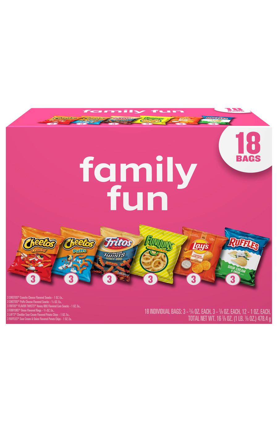Frito Lay Family Fun Mix Chips Multipack Bags; image 1 of 5