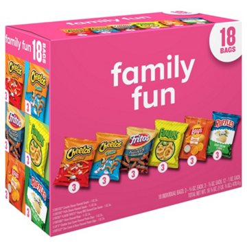 Frito Lay Family Fun Mix Chips Multipack Bags, 18 ct
