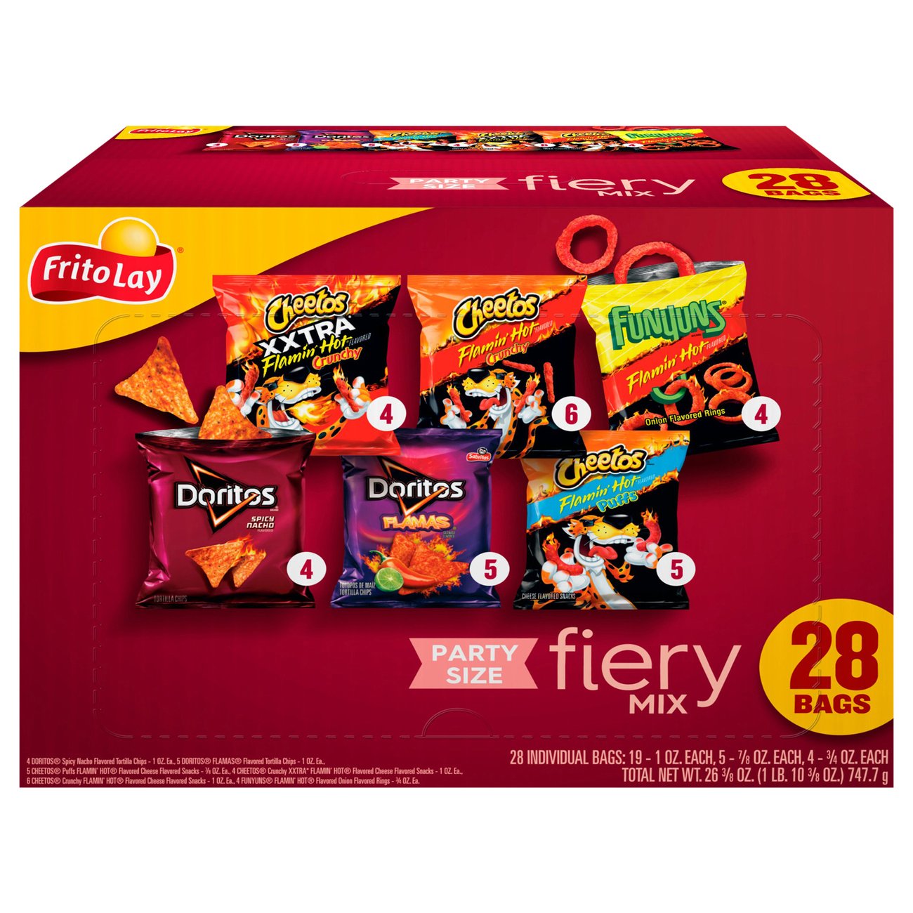 Frito Lay Spicy Party Mix Variety Pack Chips - Shop Chips at H-E-B