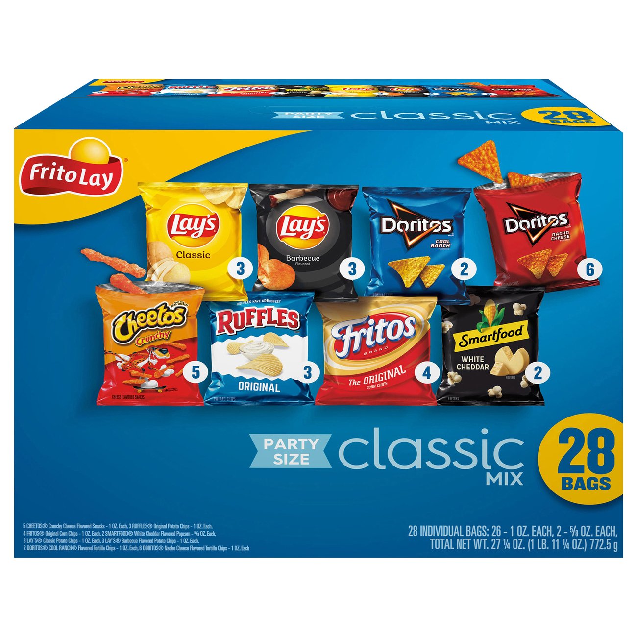 Frito Lay Party Mix Variety Pack Chips - Shop Chips at H-E-B