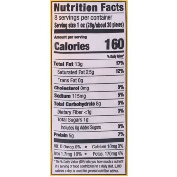 H-E-B Salted Roasted Whole Cashews, 8 oz