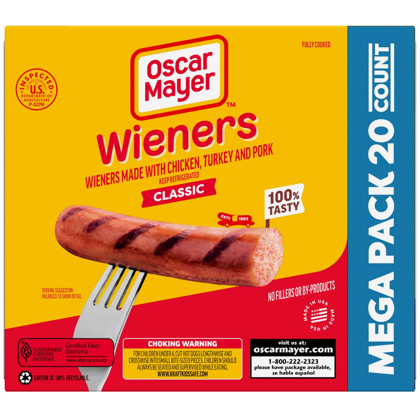 Oscar Mayer Classic Hot Dogs; image 3 of 5