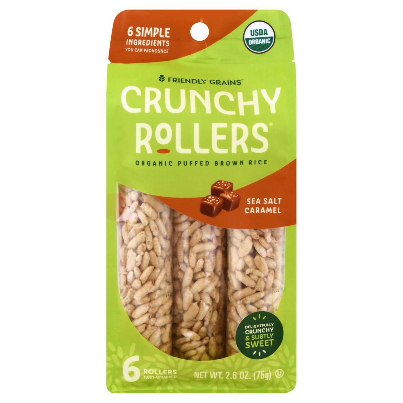 Crunchy Rollers Caramel Sea Salt Rice Snacks Shop Rice Cakes at HEB