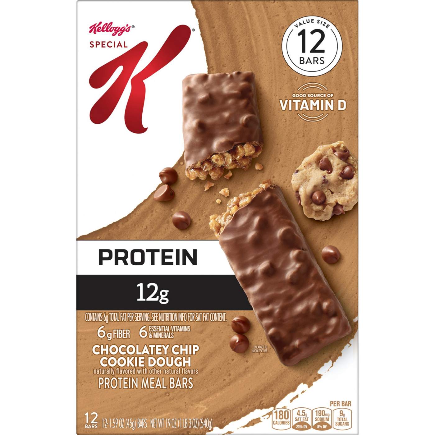 Kellogg's Special K Chocolatey Chip Cookie Dough Protein Meal Bars