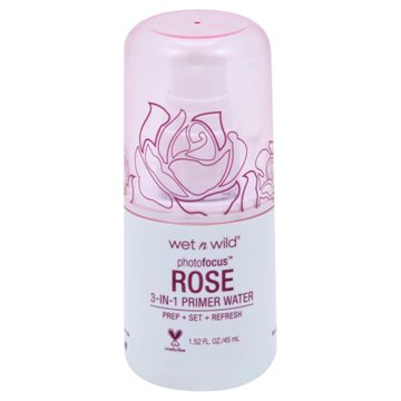 Wet n Wild Photo Focus 3-In-1 Primer Water Rose, 1.52 oz