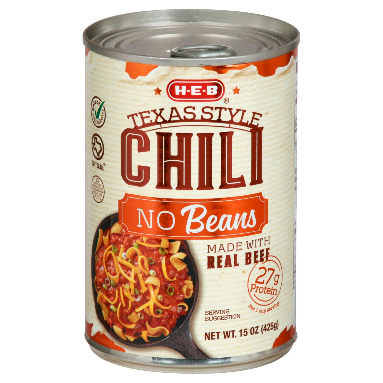 H-E-B Select Ingredients Texas Style Chili with No Beans - Shop Soups ...