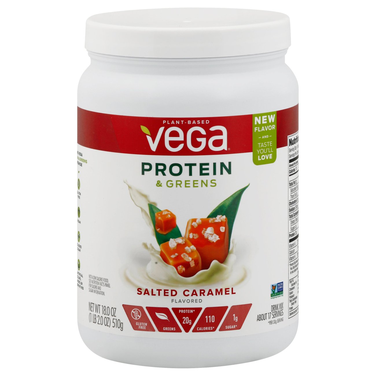 Vega Protein & Greens Salted Caramel Shake Shop Diet & Fitness at HEB