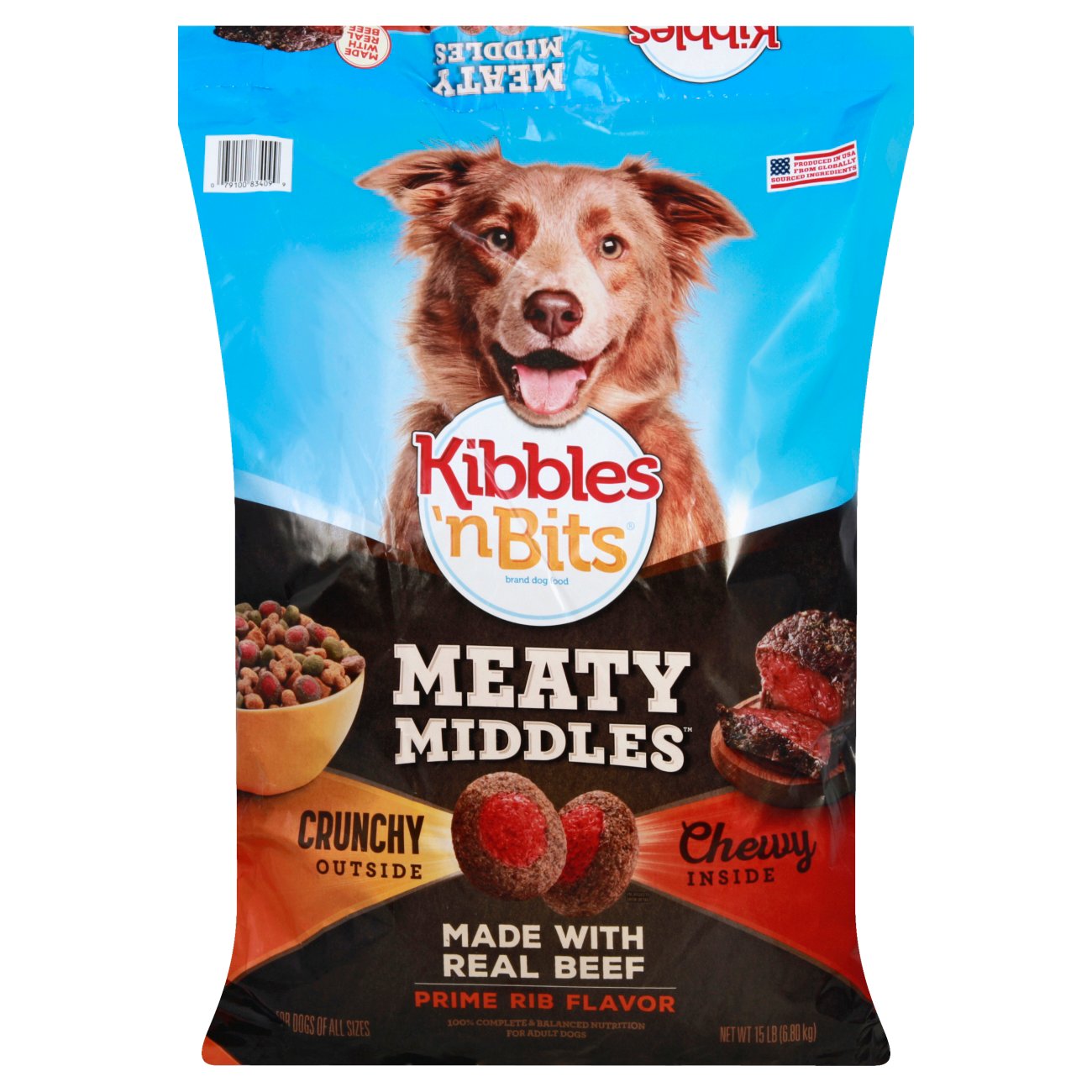 Kibbles 'n Bits Meaty Middles Prime Rib Dog Food Shop Dogs at HEB