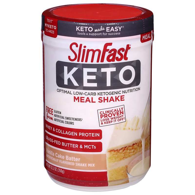  SlimFast Keto Meal Replacement Shake, Creamy Milk