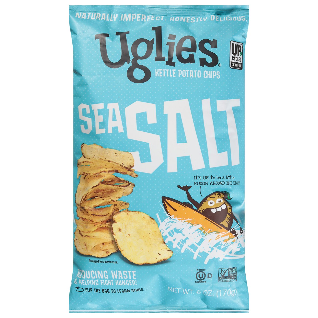 Uglies Original Sea Salt Kettle Cooked Potato Chips Shop Chips At H E B 5170