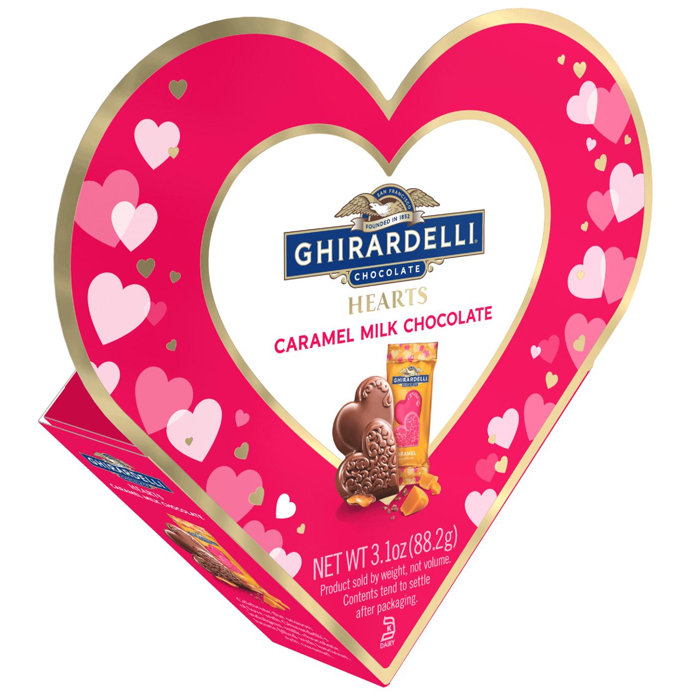 Ghirardelli Caramel Milk Chocolate Hearts Valentine's Gift Box; image 3 of 6