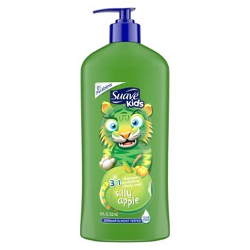 Suave Kids 3-in-1 Shampoo Conditioner & Body Wash - Silly Apple, 18 oz