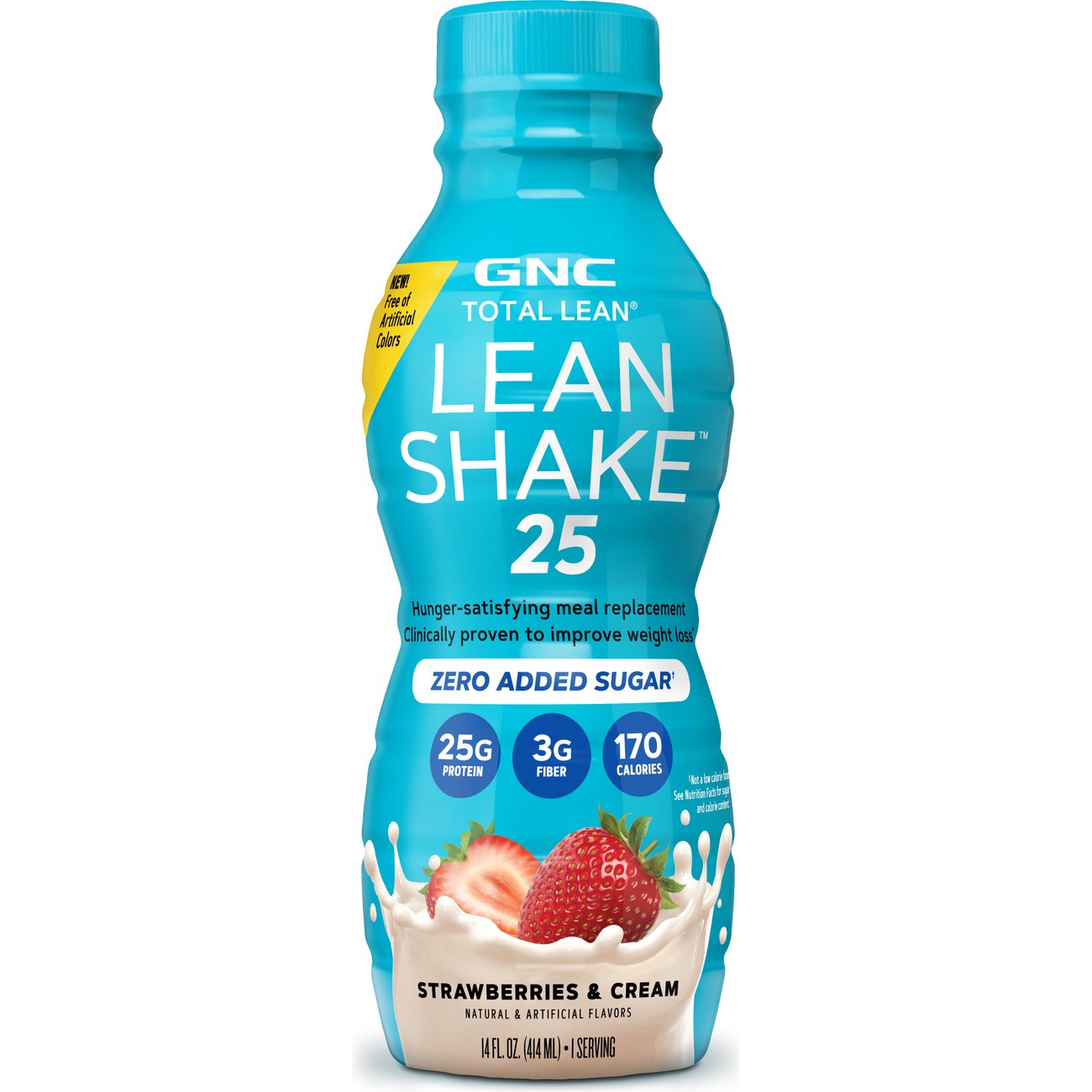GNC Total Lean 25g Protein Low Carb Nutritional Shakes - Strawberries & Cream, 4 Pk