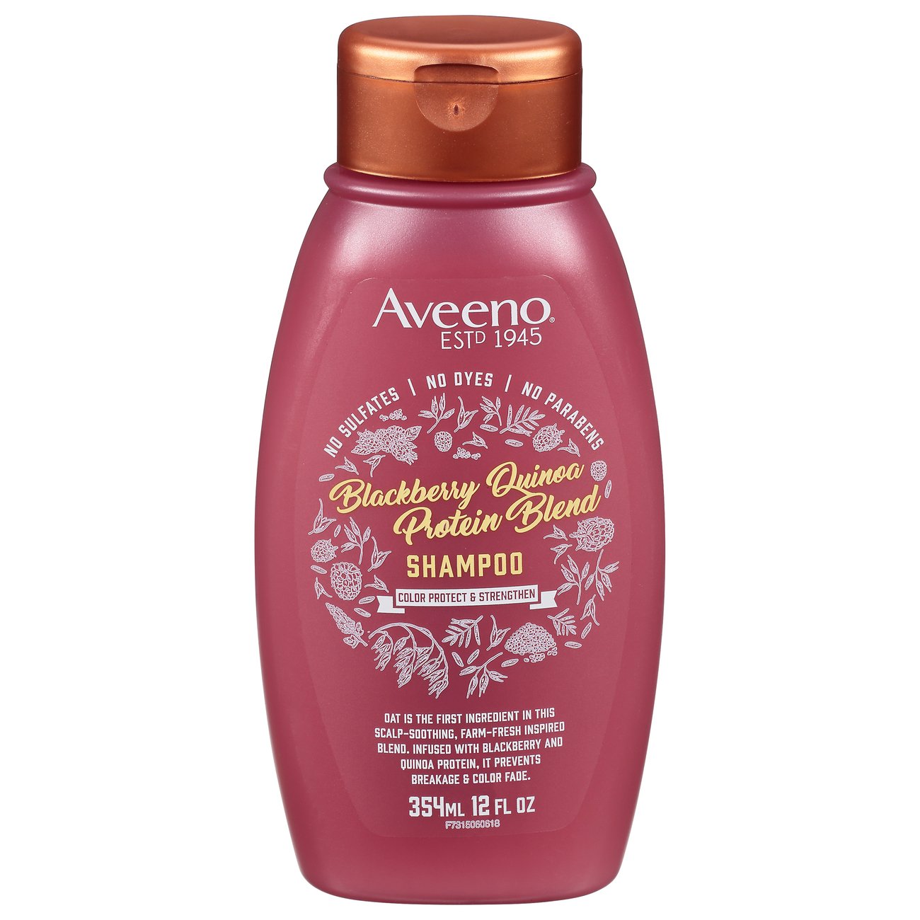 Aveeno Blackberry Quinoa Protein Blend Shampoo Color Protect
