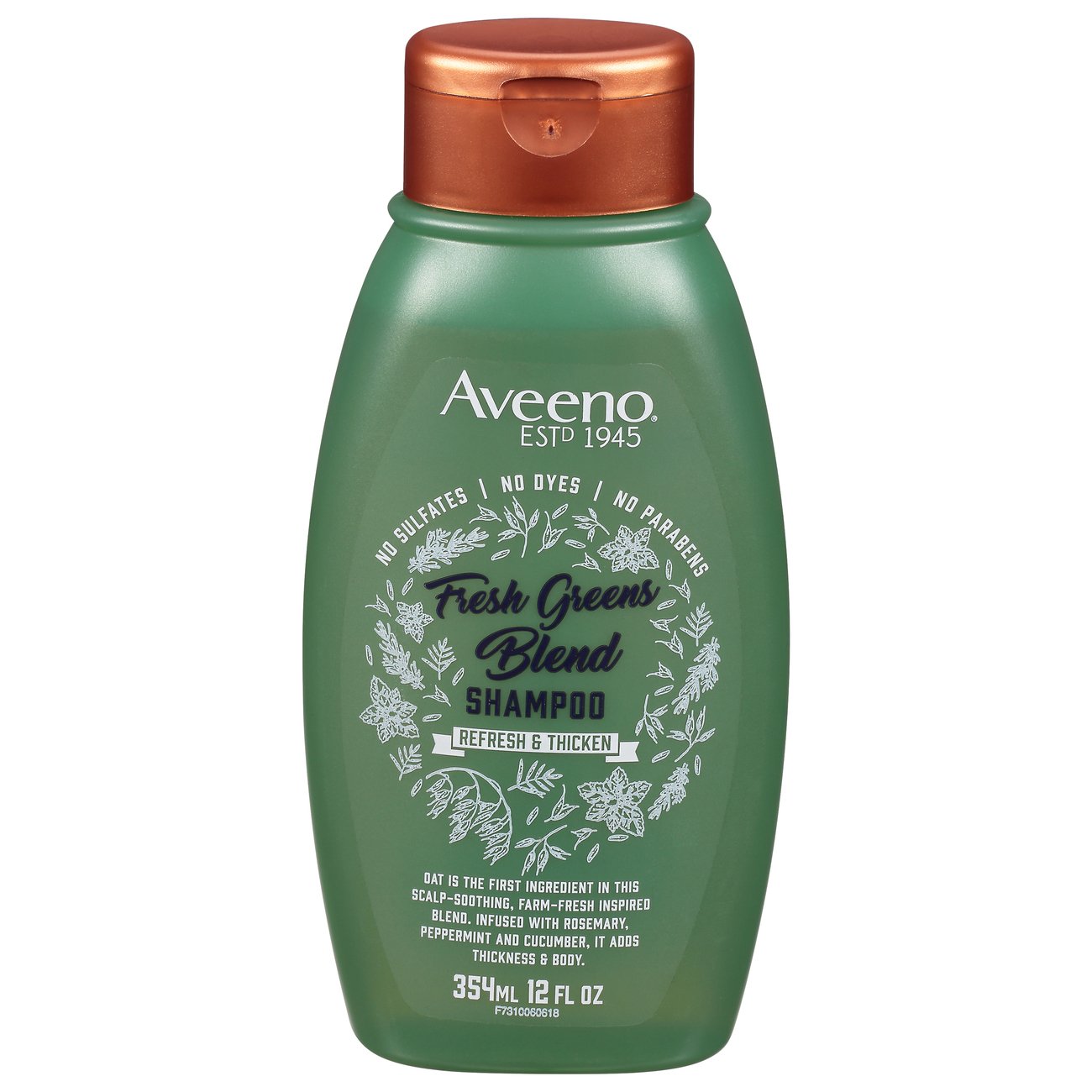 Aveeno Fresh Greens Blend Shampoo Refresh & Thicken Shop Shampoo & conditioner at HEB