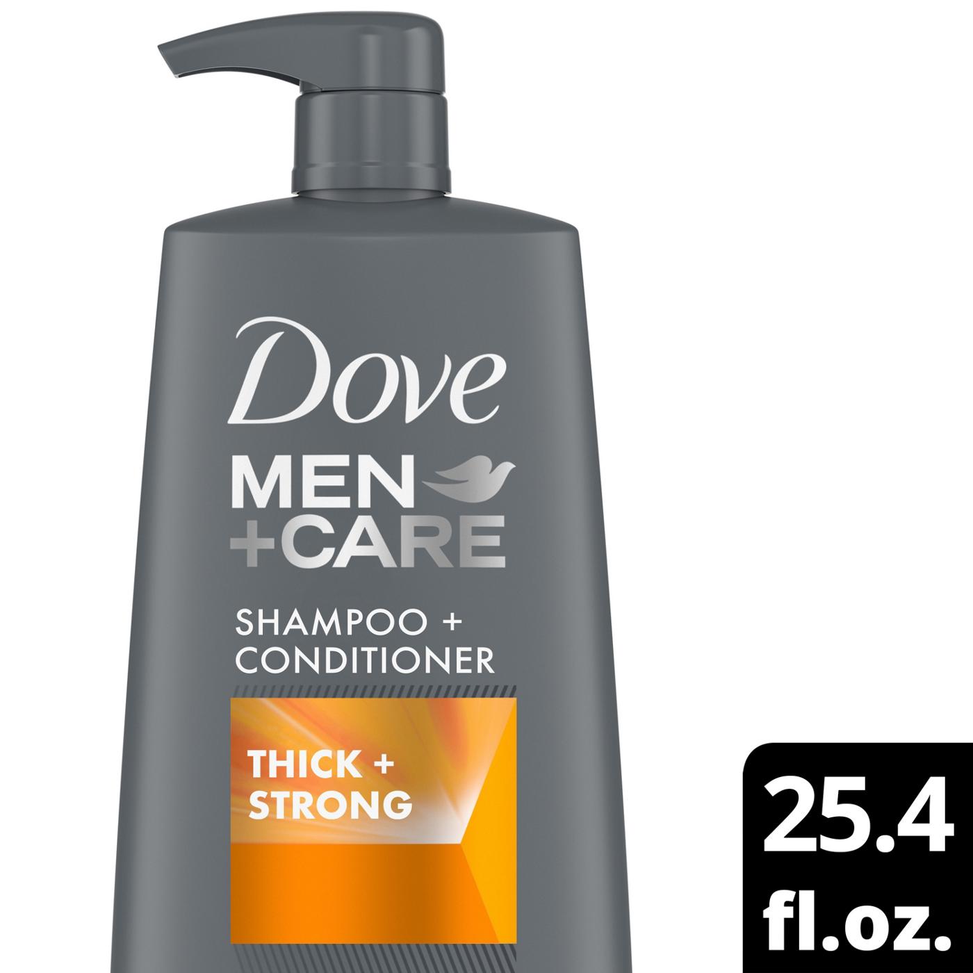 Dove Men+Care Shampoo + Conditioner - Thick & Strong; image 4 of 6