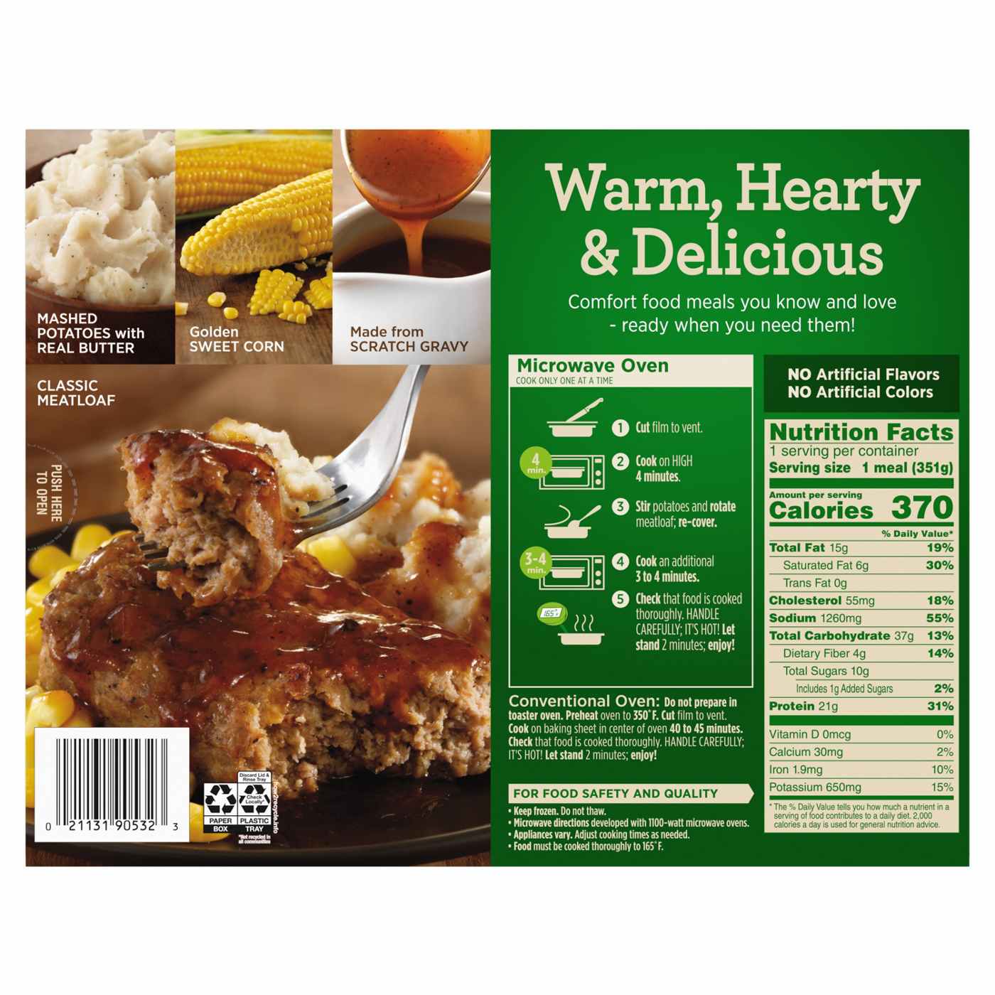 Marie Callender's Meatloaf & Gravy Frozen Meal; image 4 of 4