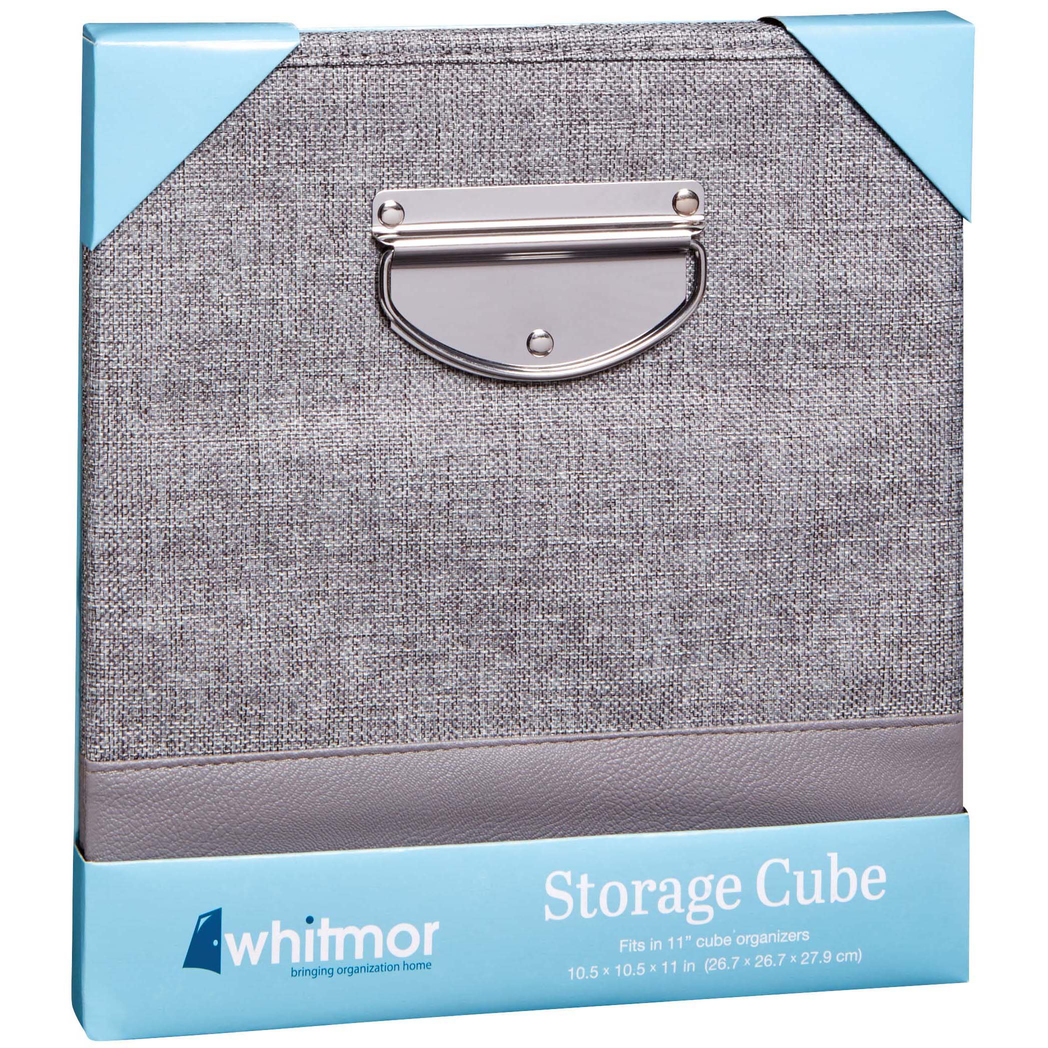 Whitmor Collapsible Cube Space Dyed Polyester Shop Storage Bins at HEB