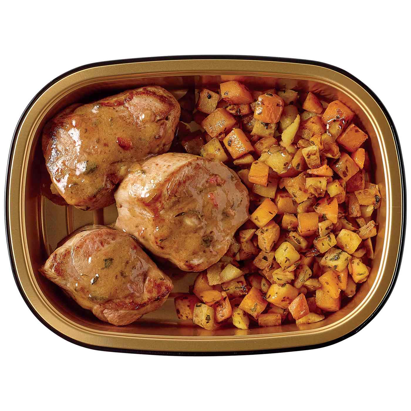 Meal Simple by H-E-B Pork Tenderloin with Pecan Praline Butternut Squash & Apples; image 1 of 4