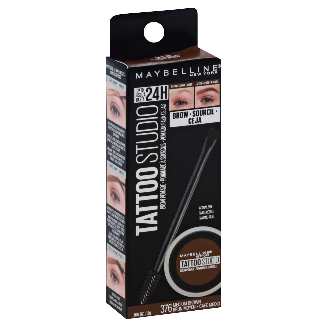 & Brow at - Pencils Medium Powder Pomade Brown Shop Maybelline Studio Tattoo Brow H-E-B