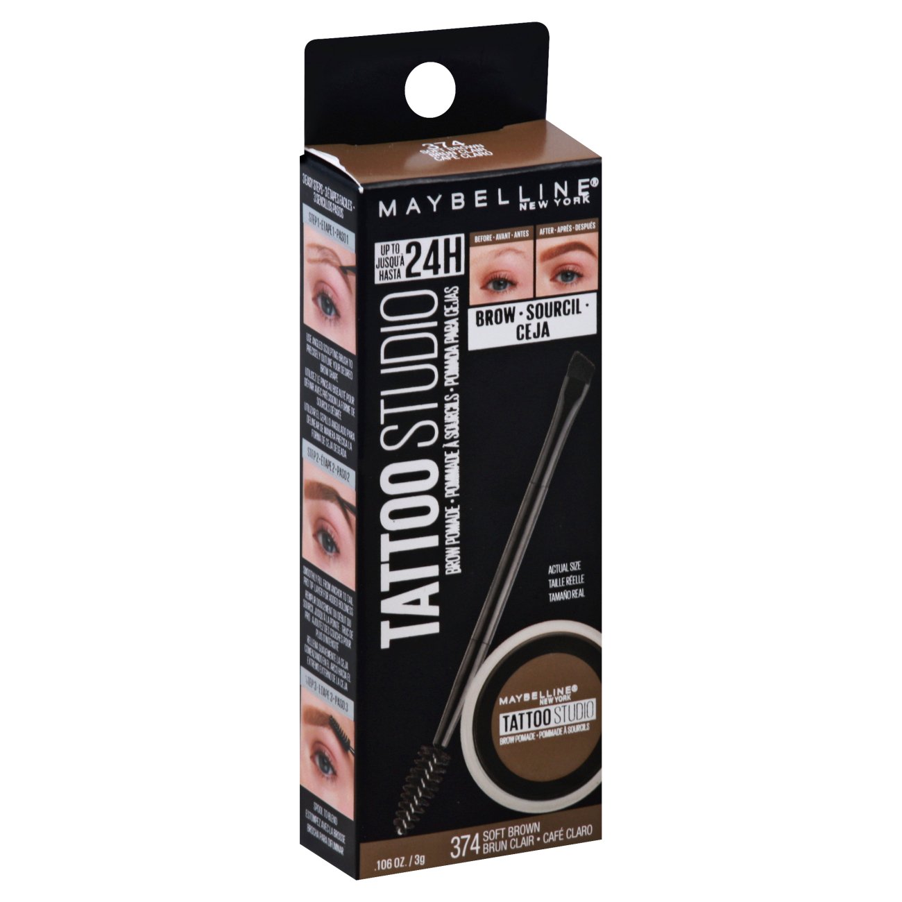 Maybelline Tattoo Studio Brow Pomade Soft Brown Shop Eyes at HEB