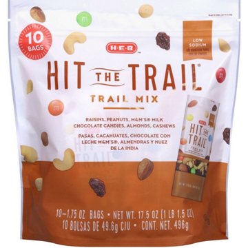 H-E-B Hit the Trail Mix Multipack 1.75 oz Bags, 10 ct