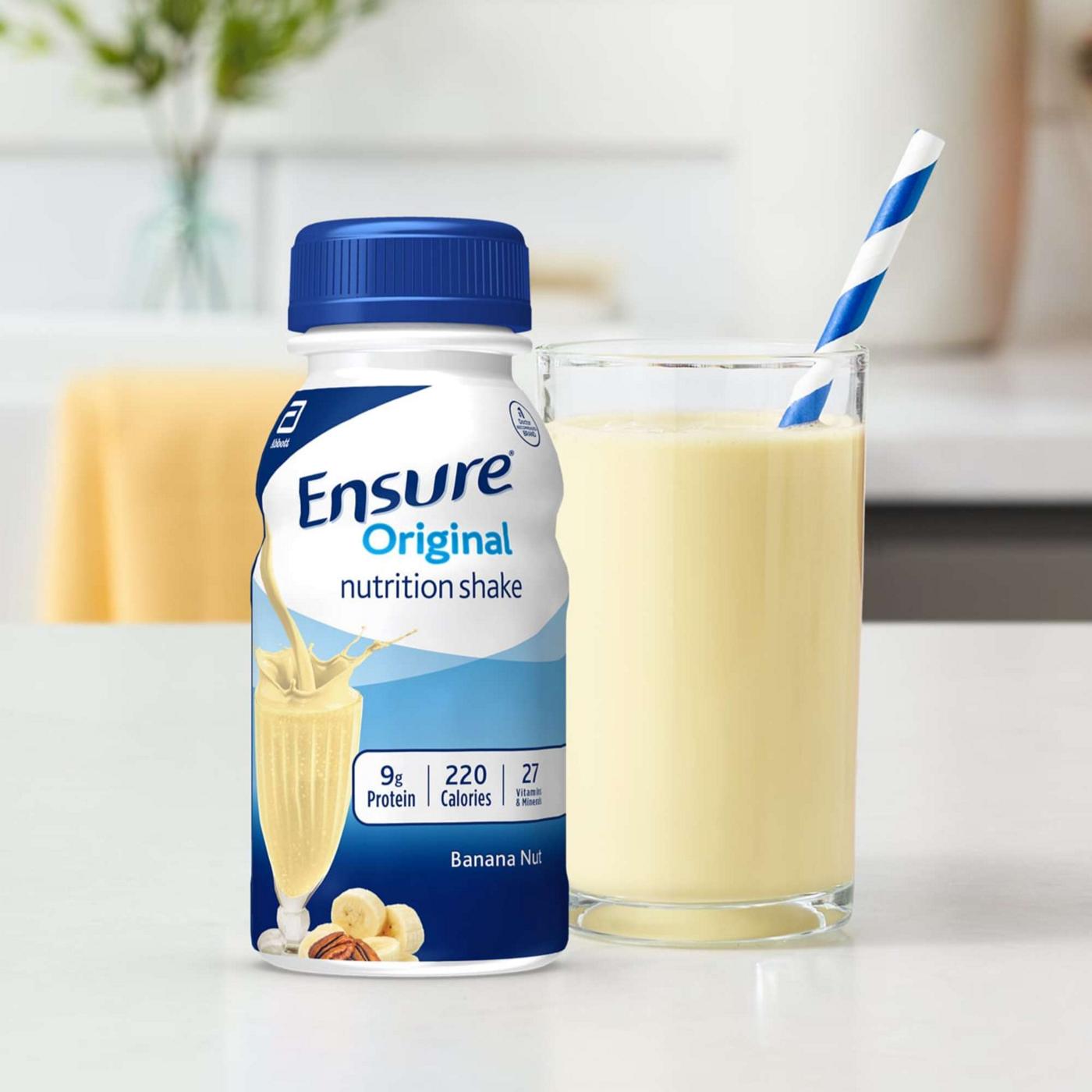 Ensure Original Nutrition Shakes - Banana Nut, 6 pk; image 5 of 7