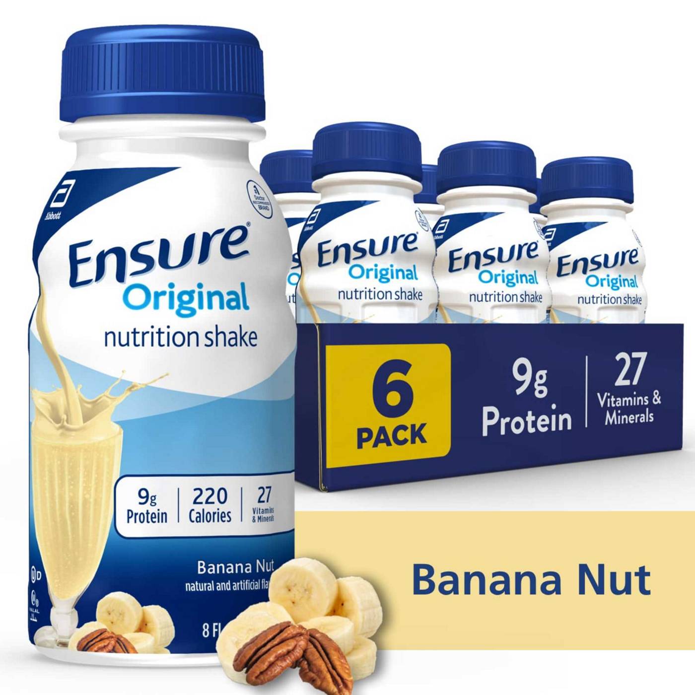 Ensure Original Nutrition Shakes - Banana Nut, 6 pk; image 6 of 7