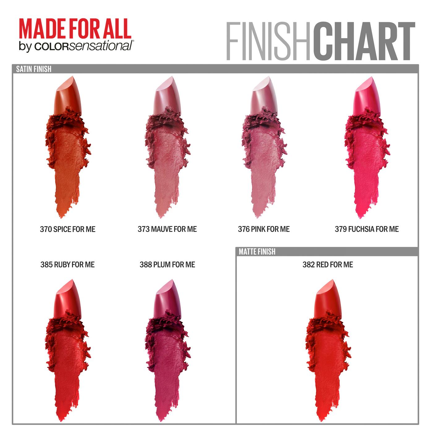 Maybelline Made For All Lipstick Color Sensation Fuchsia; image 2 of 5