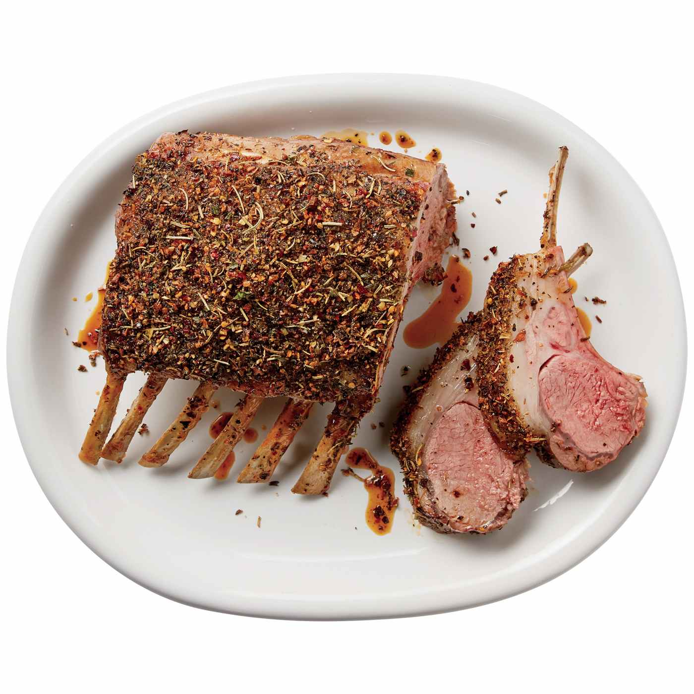 Meal Simple by HEB Seasoned Frenched Natural Lamb Rib Roast Shop