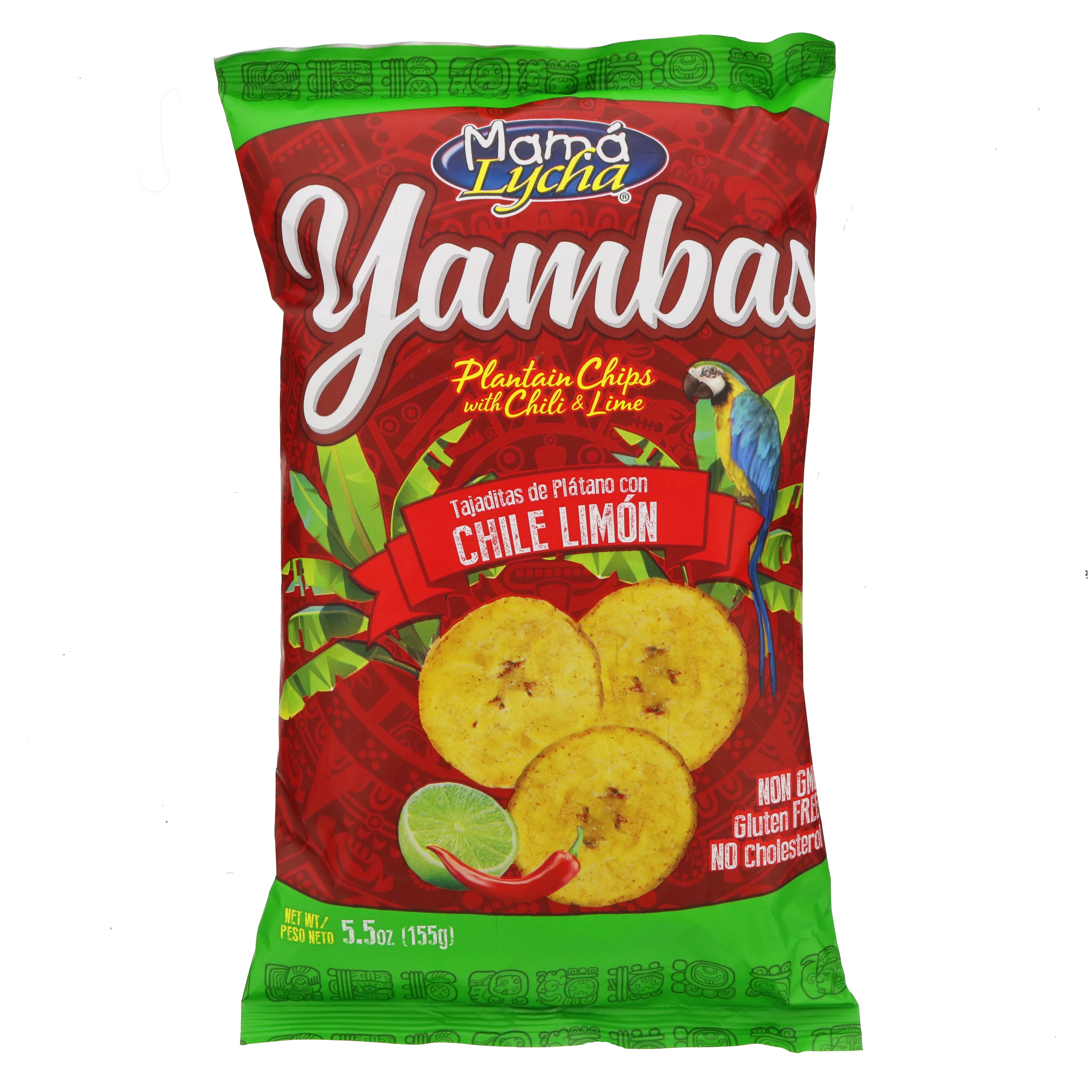 Mama Lycha Yambas Plantain Chips with Chili & Lime, 5.5 oz | Low