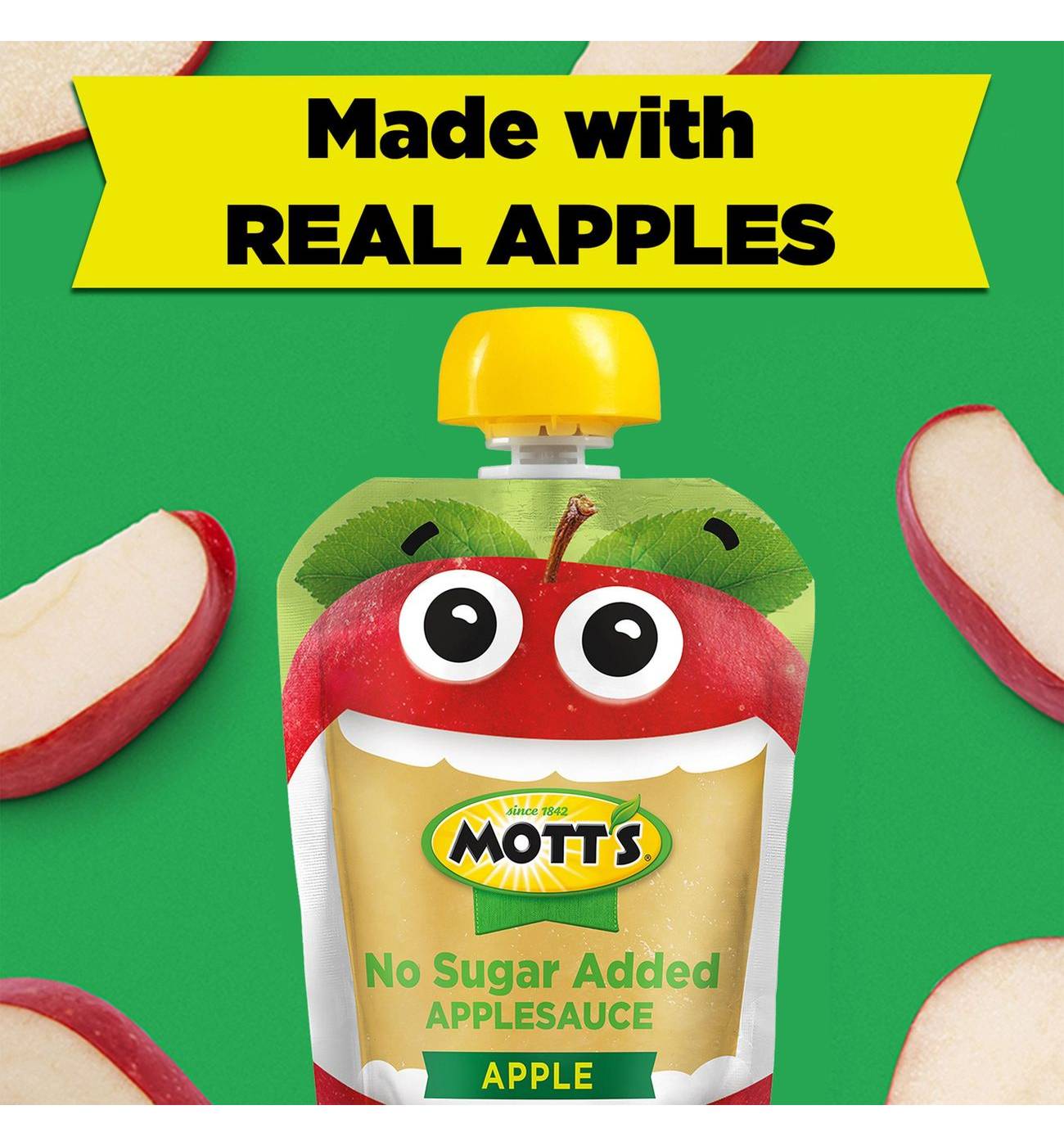 Mott's No Sugar Added Applesauce 12 pk Pouches; image 10 of 11
