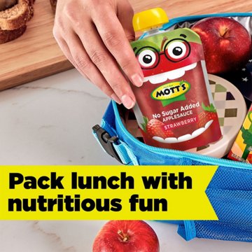 Mott's No Sugar Added Strawberry Applesauce 12 pk Pouches, 3.2 oz