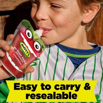 Mott's No Sugar Added Strawberry Applesauce 12 pk Pouches, 3.2 oz