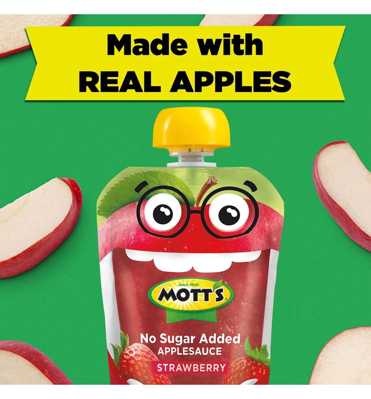 Mott's No Sugar Added Strawberry Applesauce 12 pk Pouches; image 6 of 11