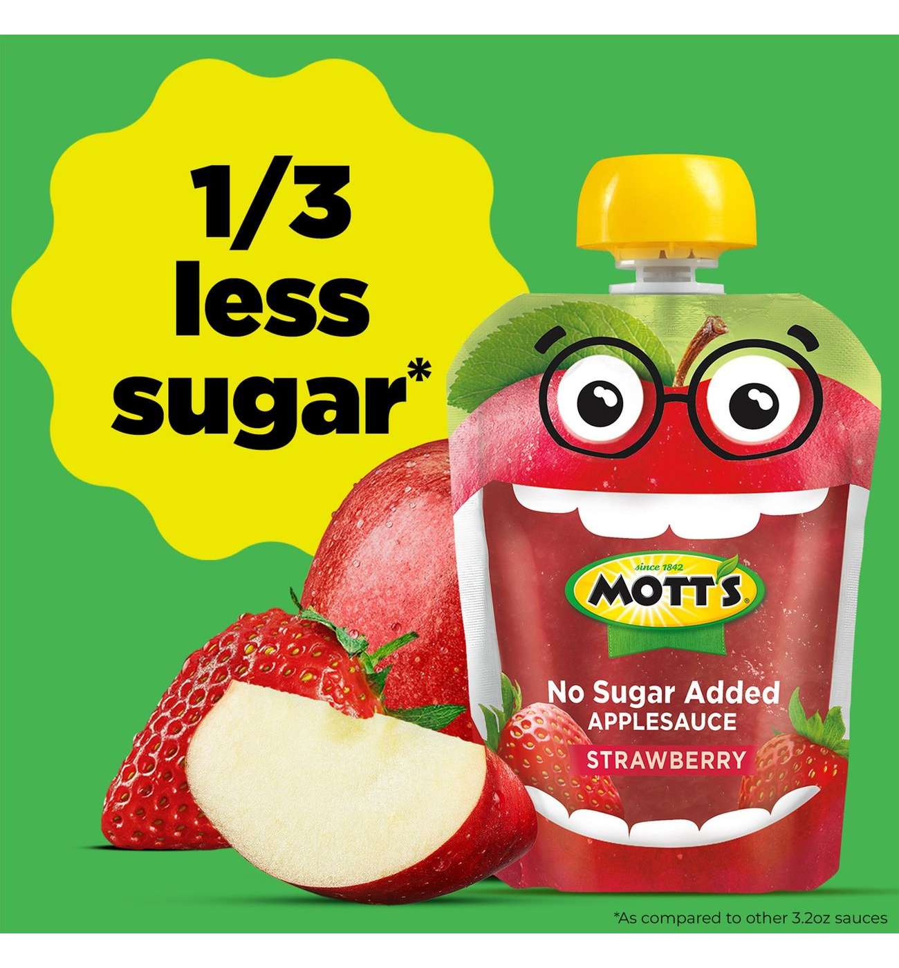 Mott's No Sugar Added Strawberry Applesauce 12 pk Pouches; image 7 of 11
