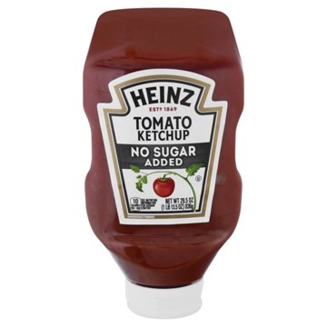 Heinz No Sugar Added Ketchup, 29.5 oz