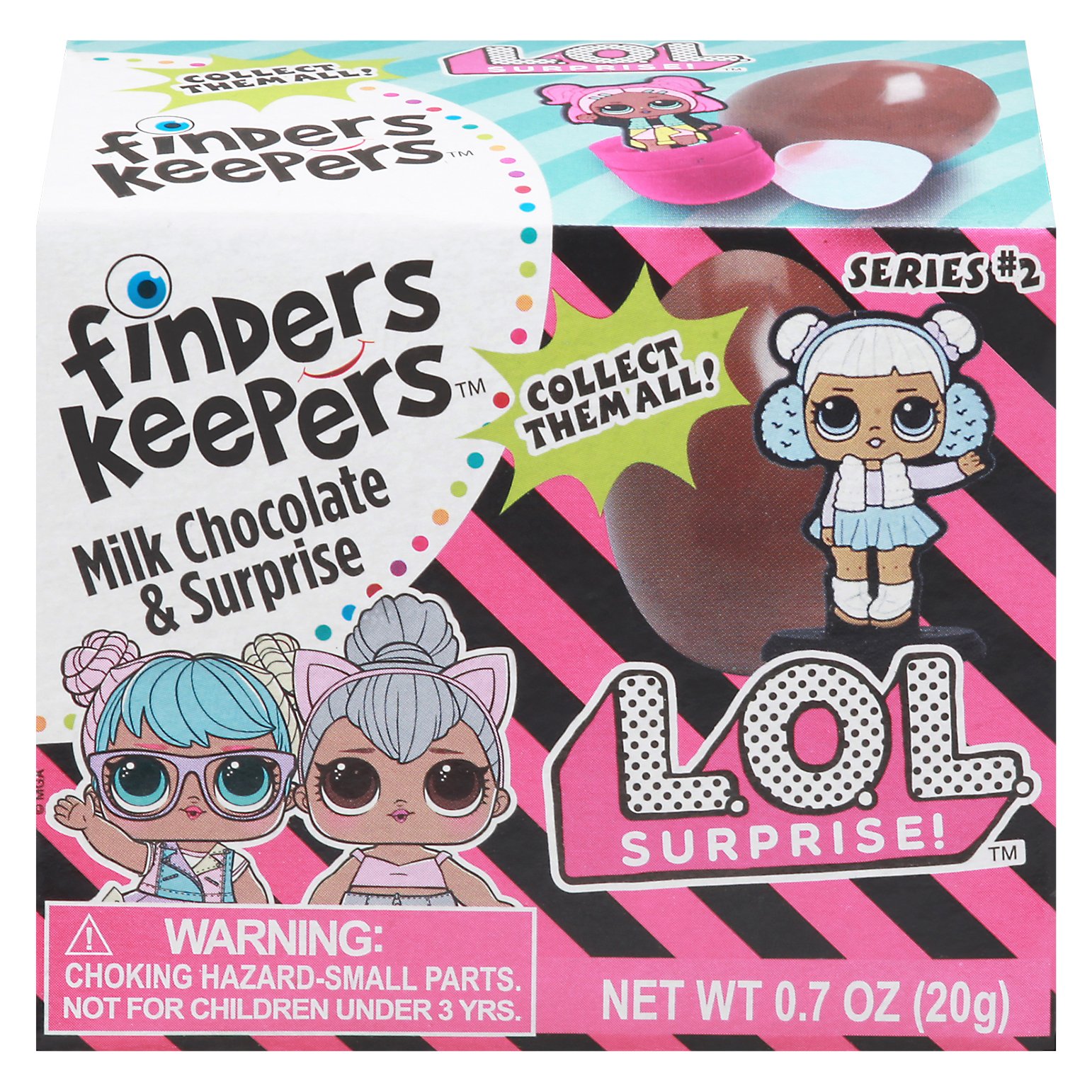 Finders Keepers L.O.L. Milk Chocolate Candy Egg & Toy Surprise (Pack of 6)