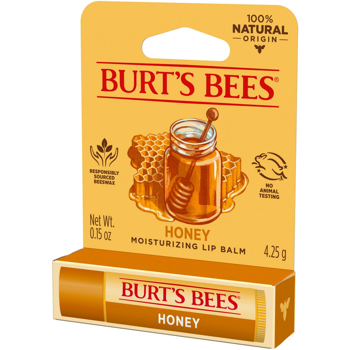 Burt's Bees 100% Natural Moisturizing Lip Balm - Honey with Beeswax; image 5 of 5