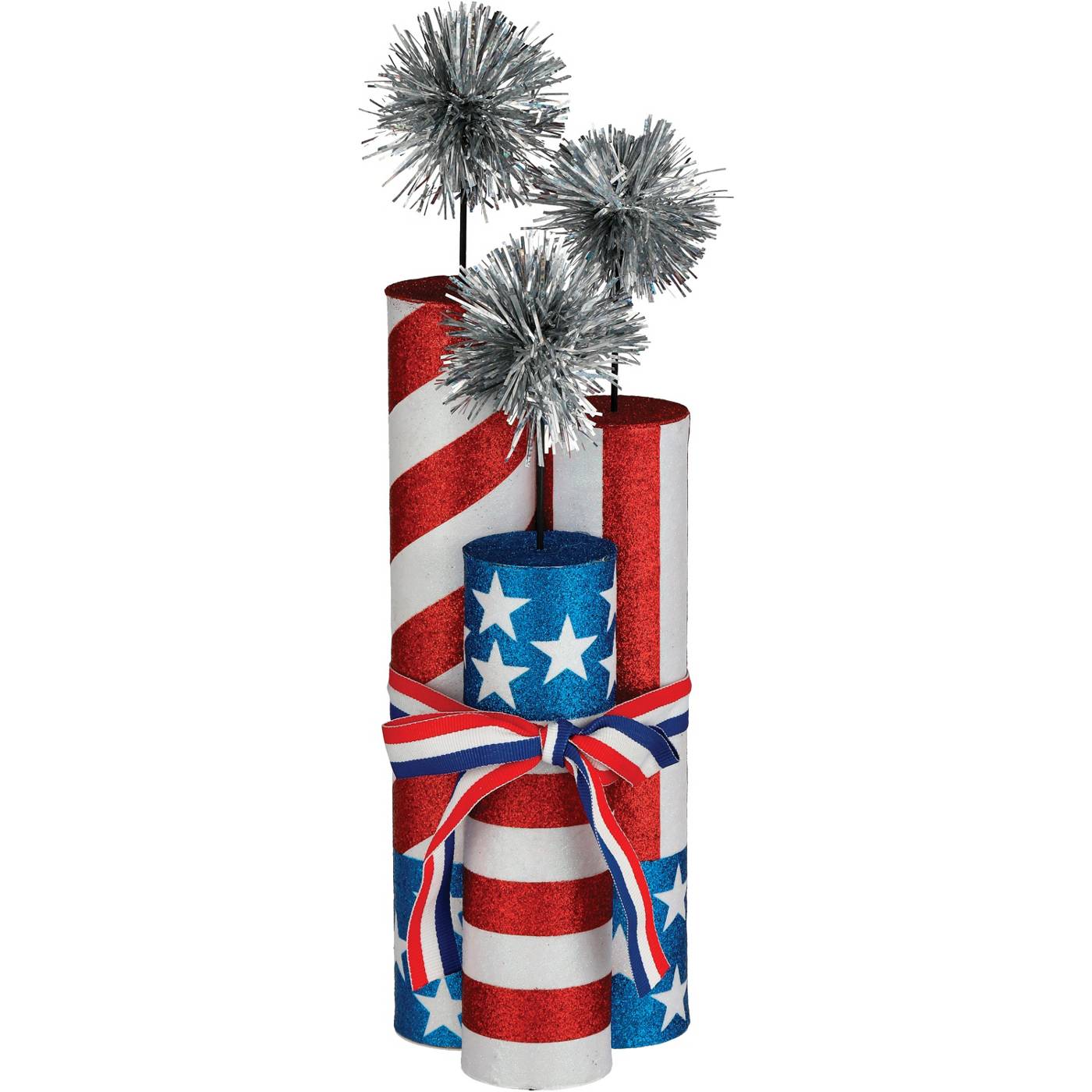 FC Young Patriotic Firecrackers Tabletop Decor; image 1 of 3