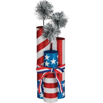 FC Young Patriotic Firecrackers Tabletop Decor