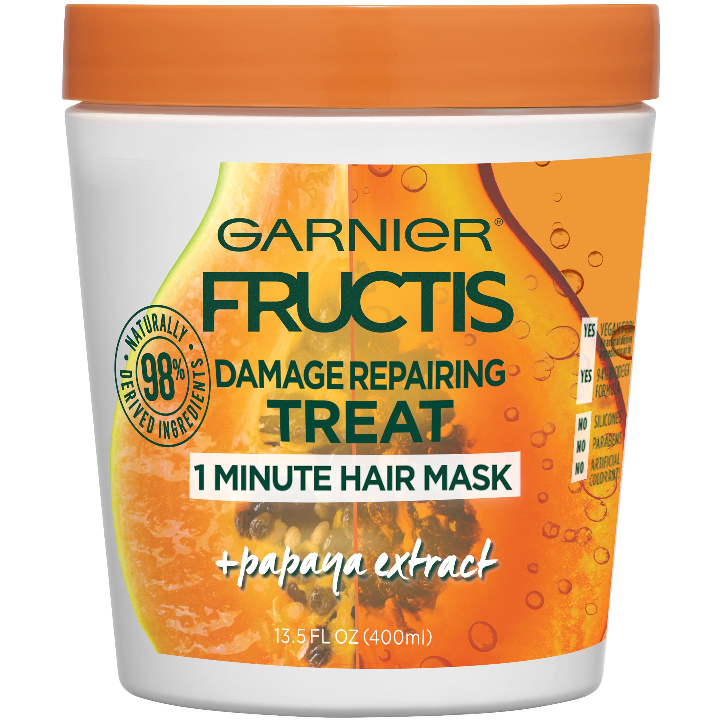 Garnier Fructis Damage Repairing Treat 1 Minute Hair Mask with Papaya  Extract - Shop Hair Care at H-E-B
