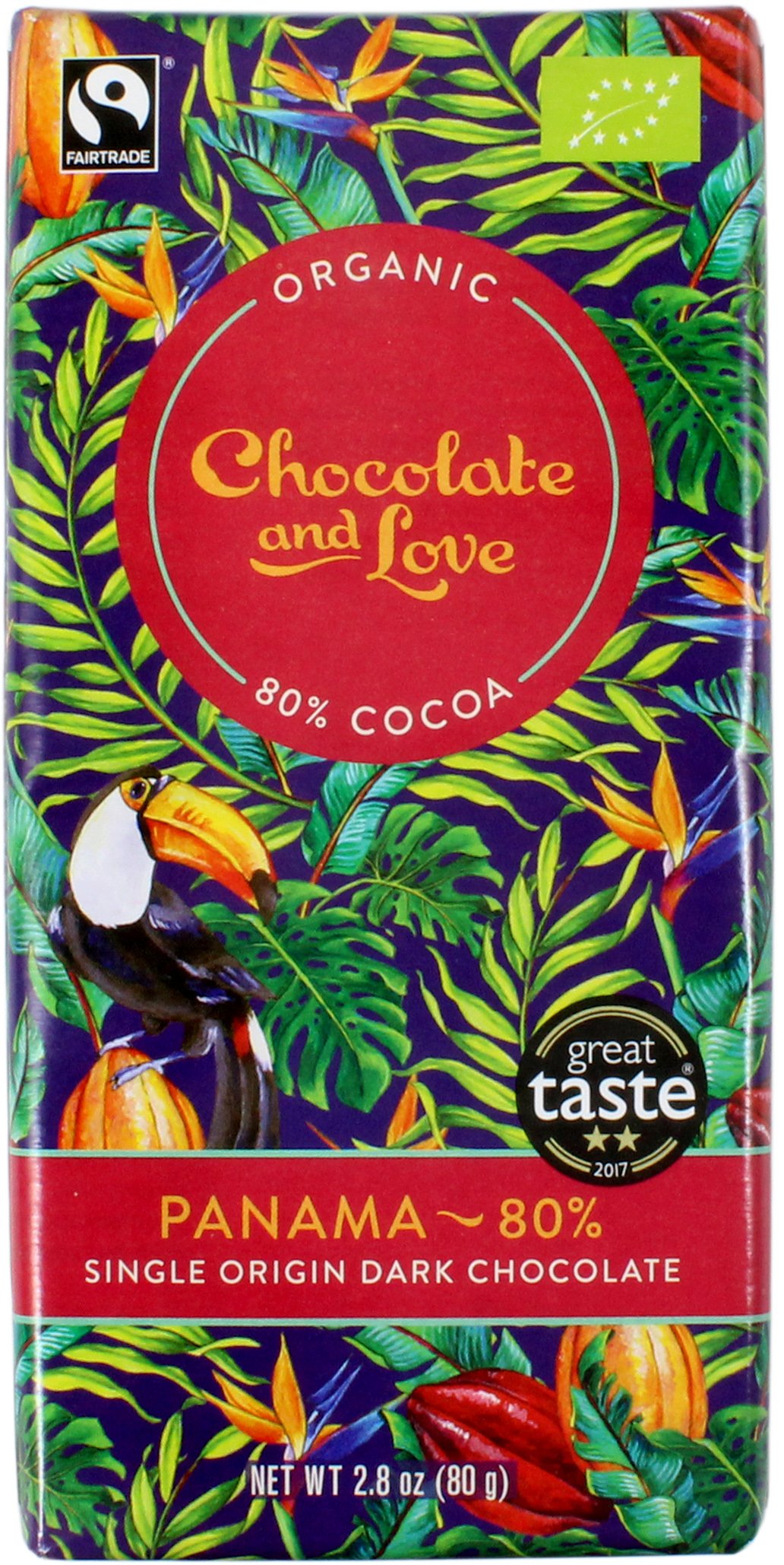 choco.and.love様リクエストページ Chocolate And Love Panama 80% Dark Chocolate Bar, 80 g | Central